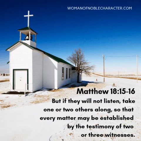 Matthew 18:15-16 what does the Bible say about open doors