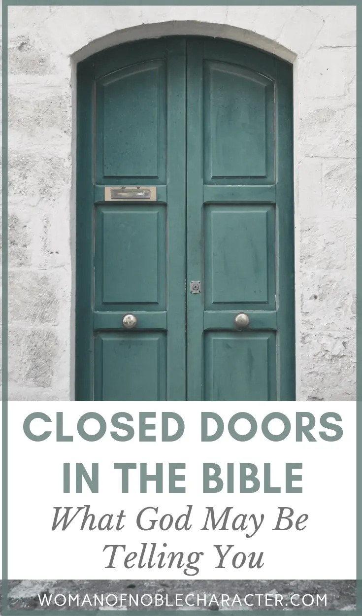 Symbolism of closed doors in the Bible 