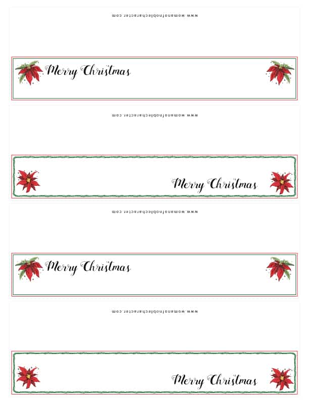 Christmas table printables place cards