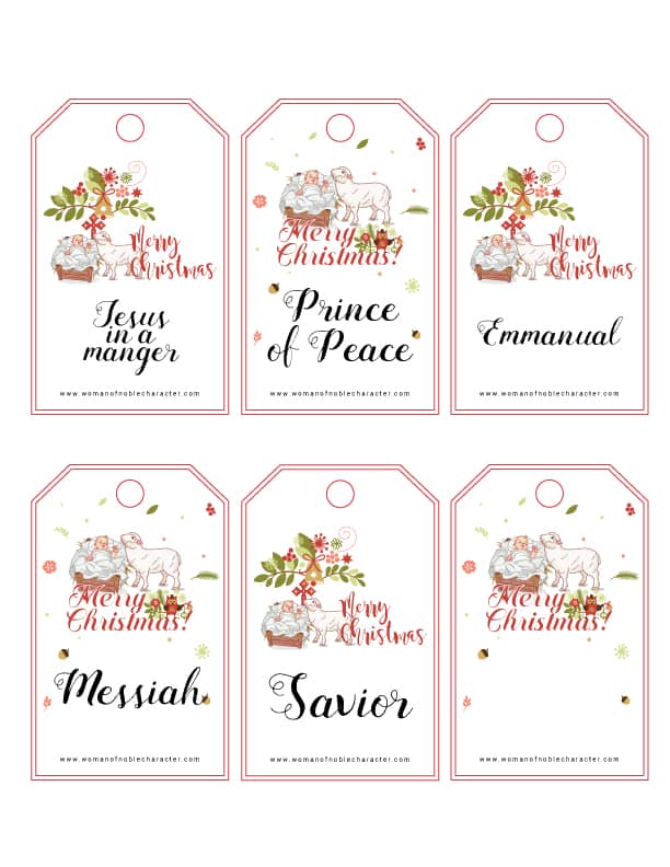 Printable Christmas Gift Tags