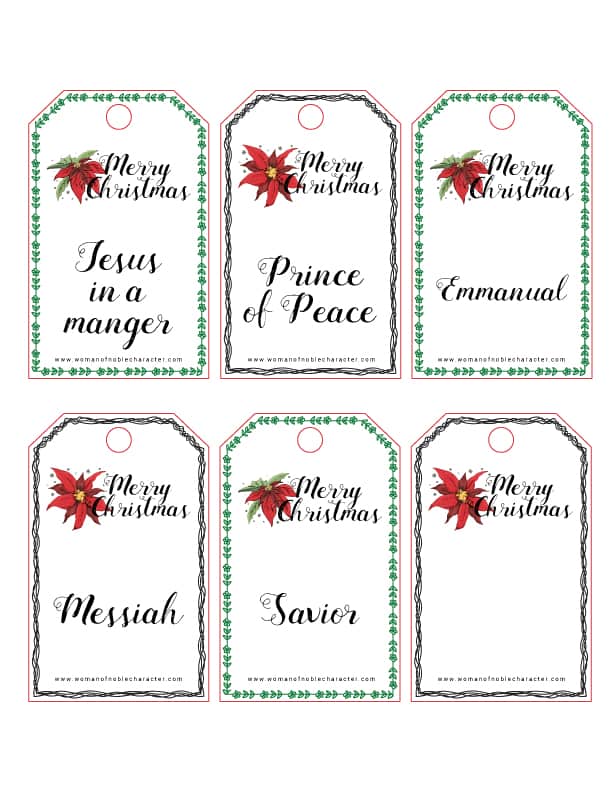 Printable Christmas Gift Tags