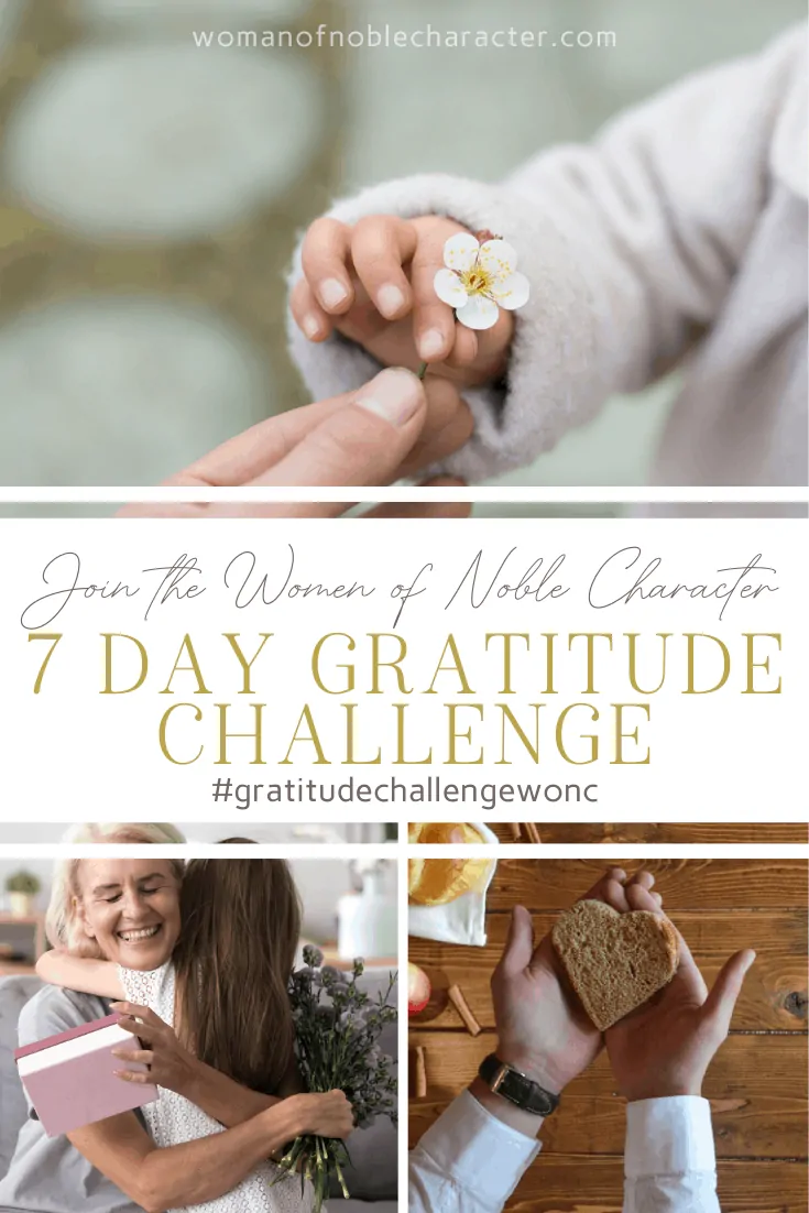 A collage of images of love and gratitude - the Gratitude Challenge