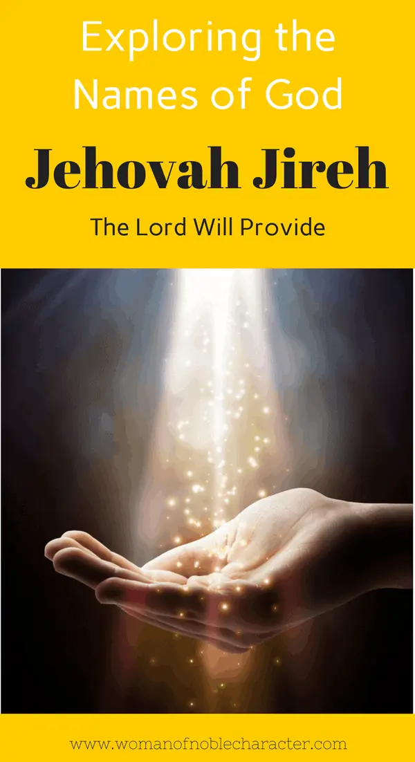 Exploring the Names of God Jehovah Jireh