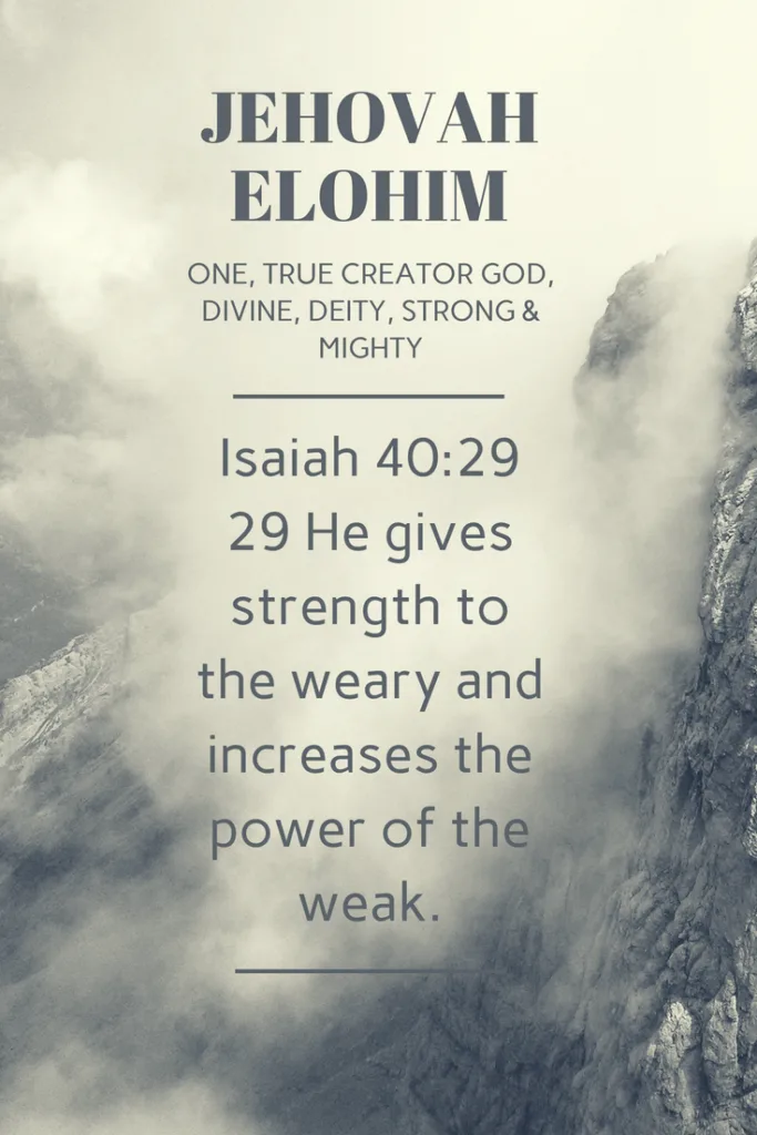 Elohim: A Name Reveals God's Nature and Plan