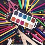 image of paints and art supplies for the post An Introduction To Bible Art Journaling For Creative Worship