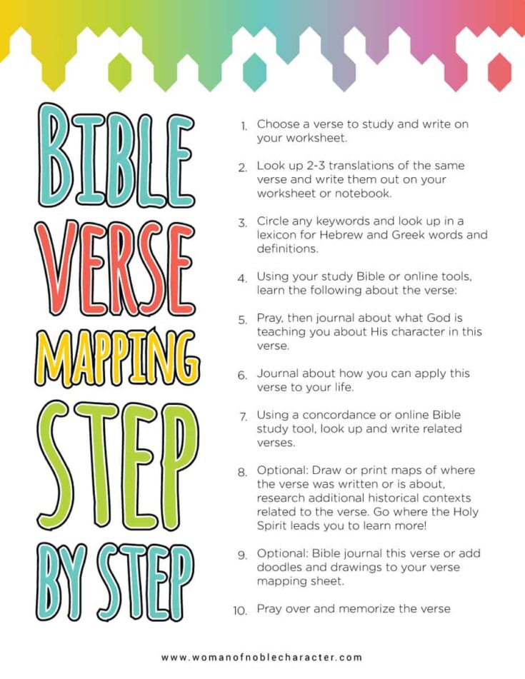 Verse Mapping Template Pdf Free