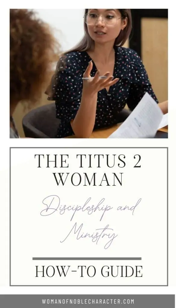 titus 2 woman; woman explaining concept to another