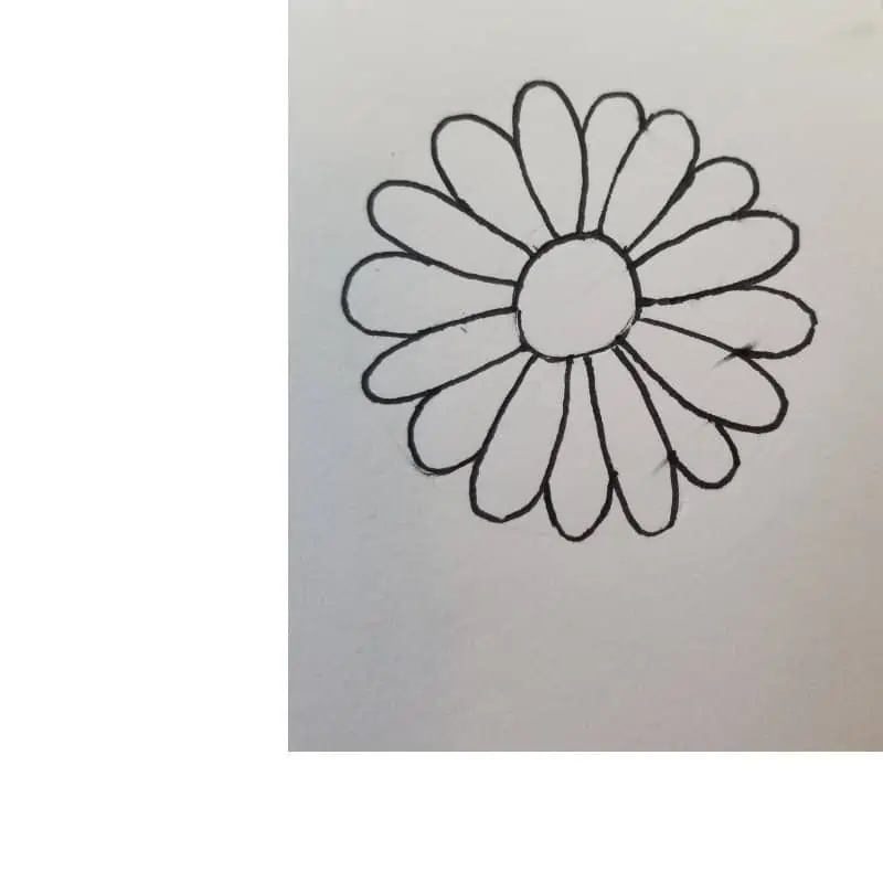 daisy- flowers for Bible journaling 1