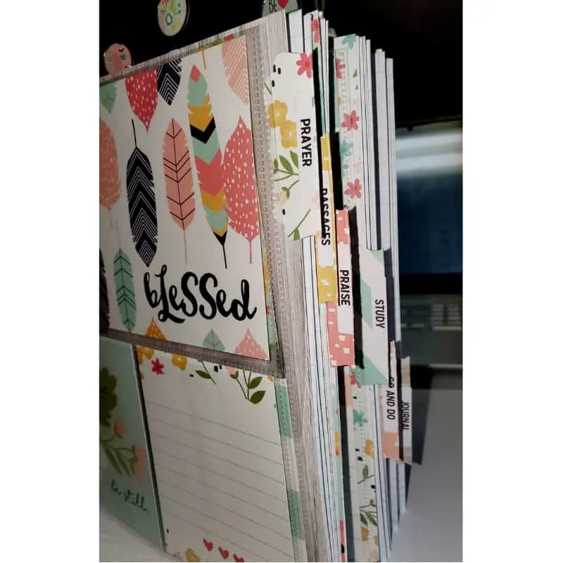 tabbed dividers for DIY Prayer journal