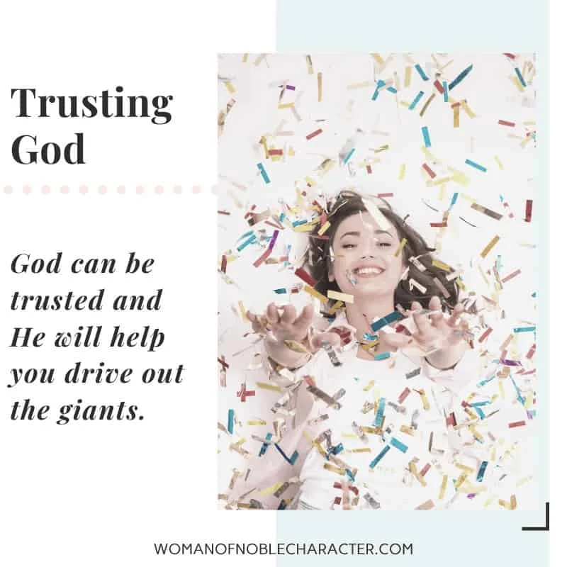 A woman blowing confetting - Trusting God in the Wilderness