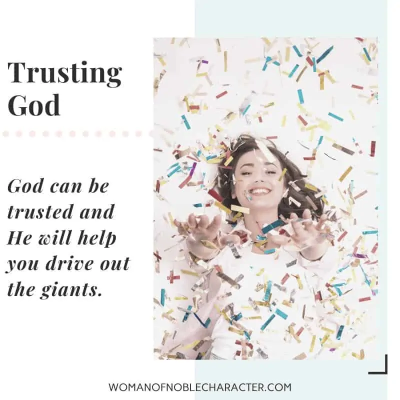 A woman blowing confetting - Trusting God in the Wilderness
