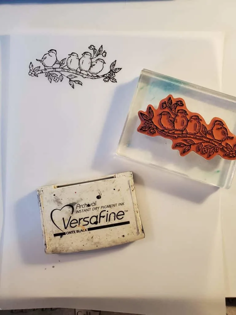 Bible journaling with vellum and stamps