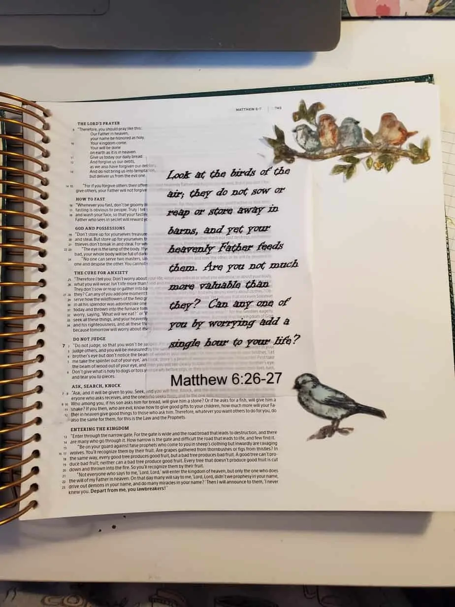 5 Easy Ways to Bible Journal with Vellum 6