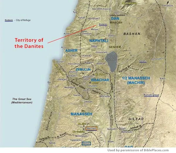 image of a map of Territory of Danites