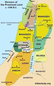 territory of tribe of Joseph (Ephraim and Manasseh)