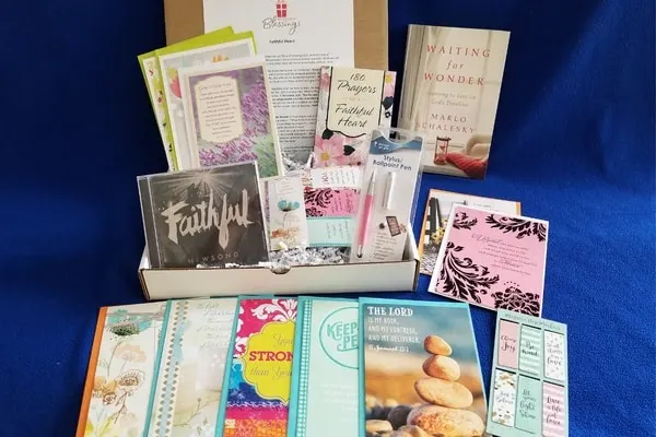 Bettes box of blessings box Christian monthly subscription box