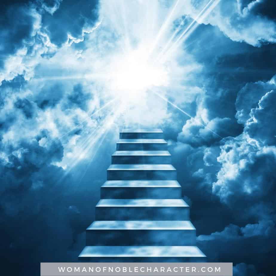 image of stairs to heaven for the post The Incredible Gift of Our Inheritance in Christ