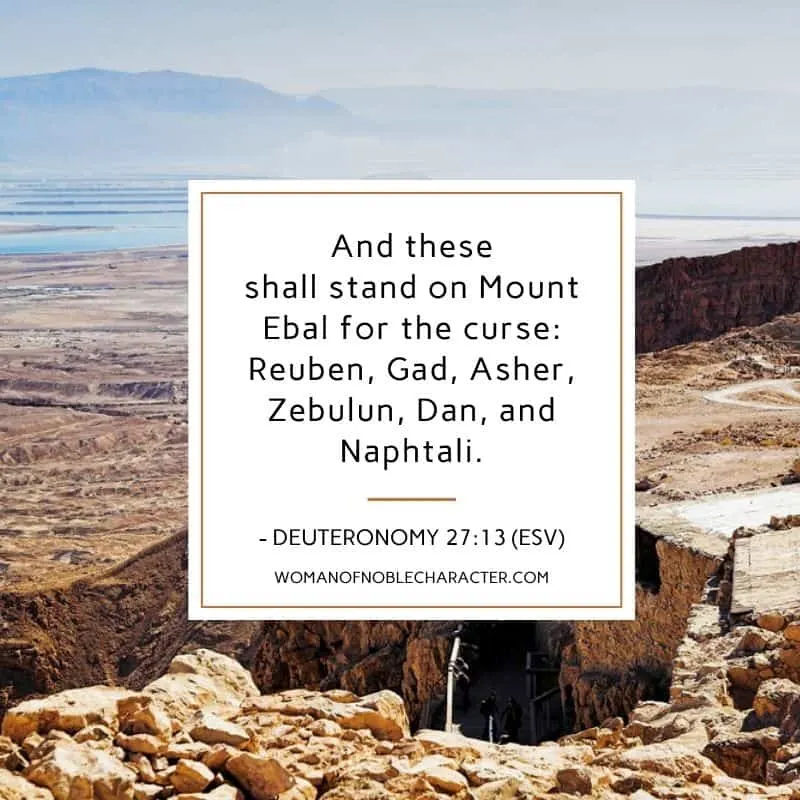 ruins in Israel; deuteronomy 27:13, Zebulun