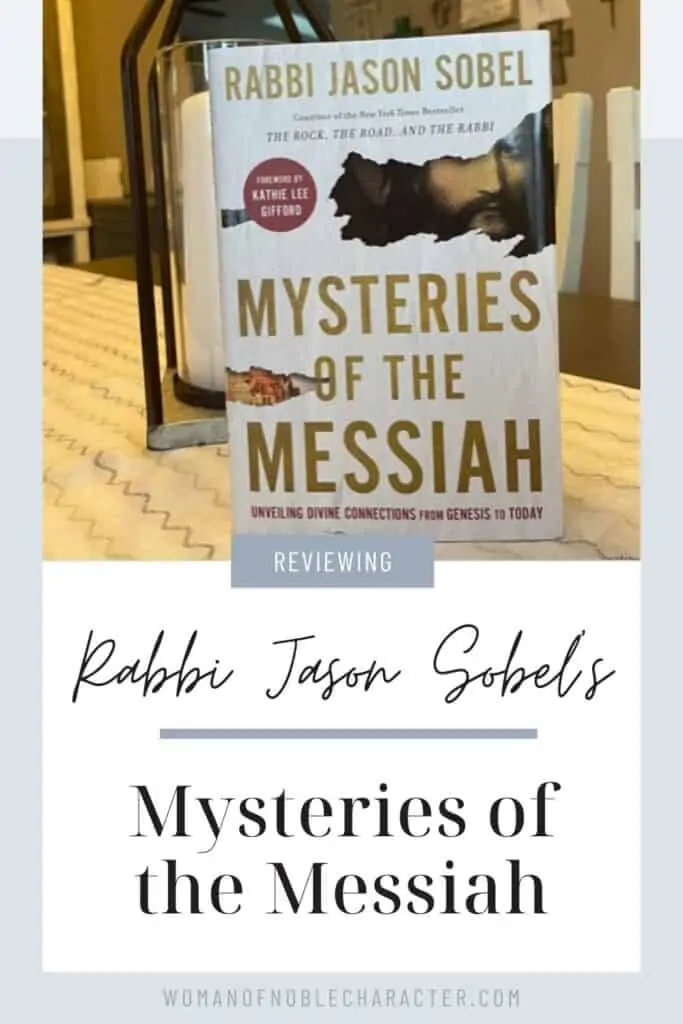 book cover of Mysteries of the Messiah by Rabbi Jason Sobel on table top