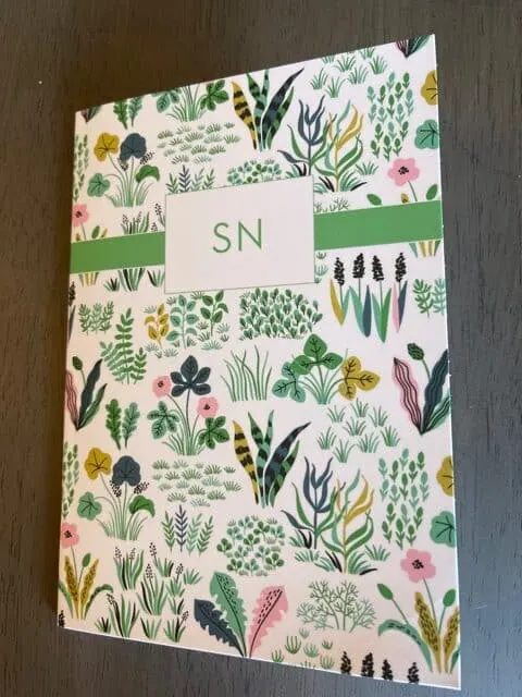 Paper Sunday, Christian planner, cover view, softcover, personalized with initials