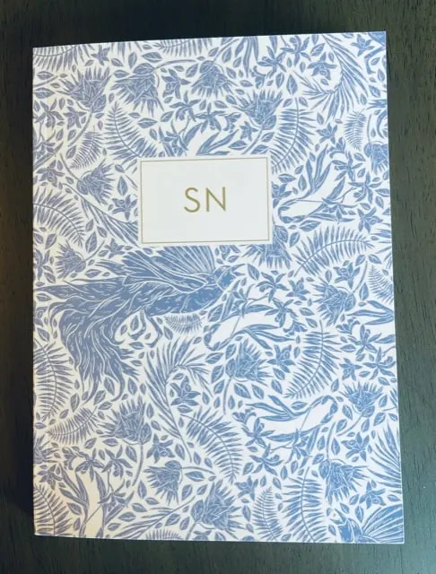 Paper Sunday, Christian journal, cover view, personalized journal with initials