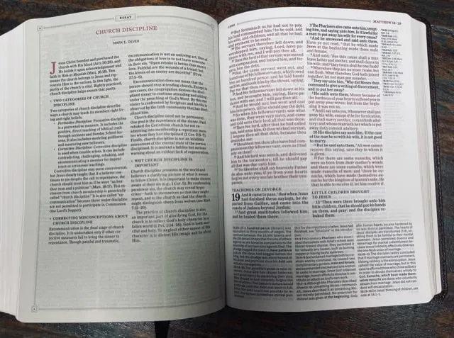 KJV Study Bible inside view