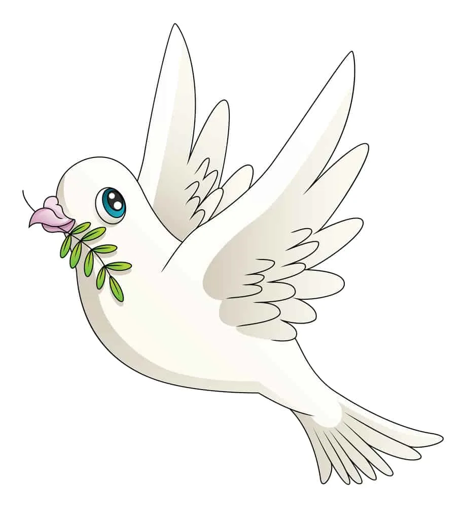 dove with olive branch; animals of the Bible