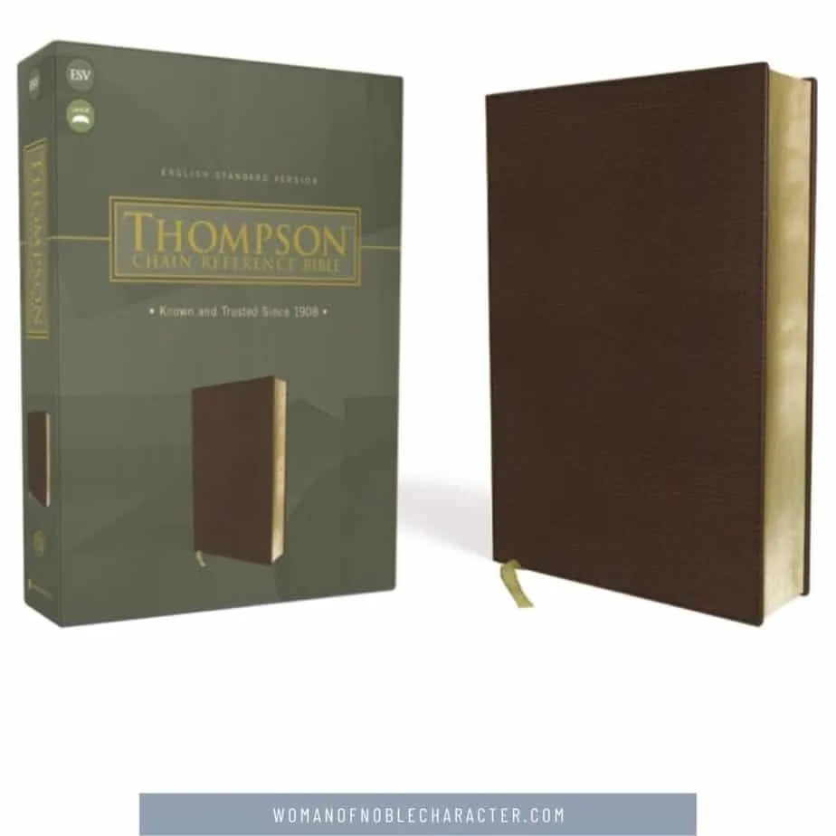 image of cover of Thompson Chain Reference Bible for the post An Honest Review of The Thompson Chain Reference Bible and 5 Ways to Use it