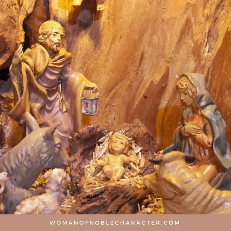 image of the nativity scene for the post 31 simple yet meaningful ways to keep Christ in Christmas