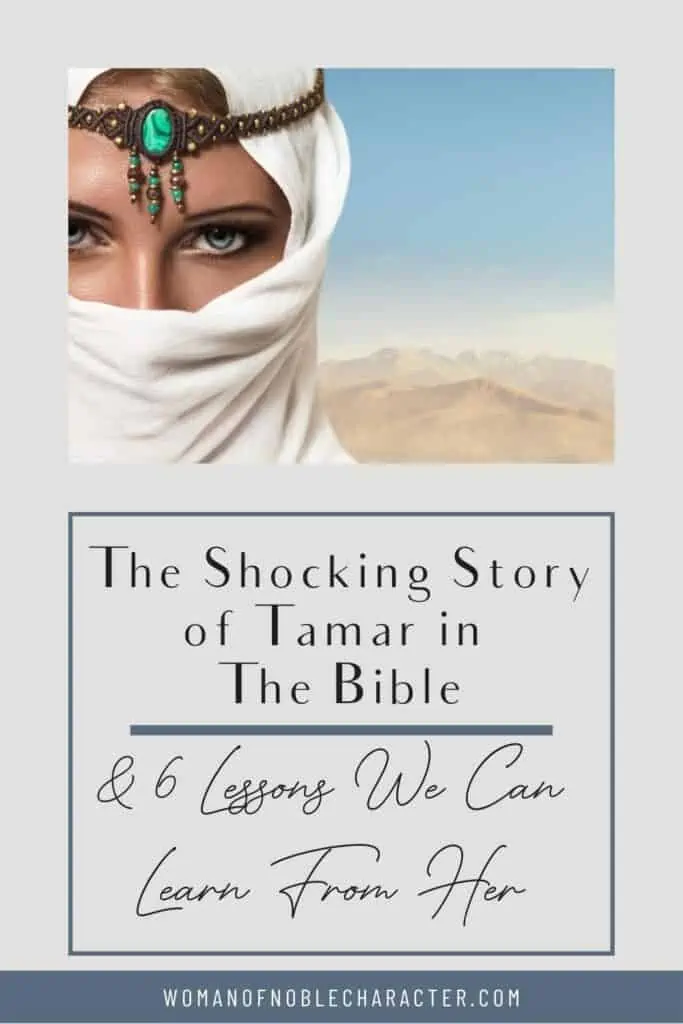image of arabic woman with headscarf for the post Tamar in the Bible