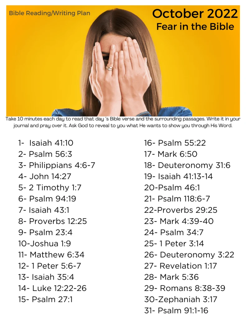 image of woman with hands over face what the Bible says about fear