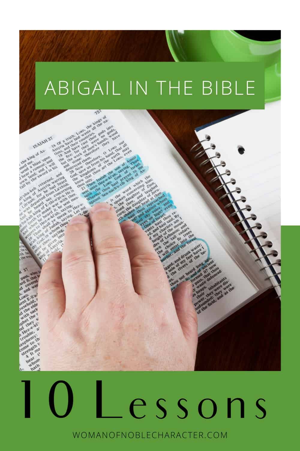 image of hand skimming Bible for the post The Inspiring Story of Abigail in the Bible and 10 Powerful Lessons We Can Learn From Her