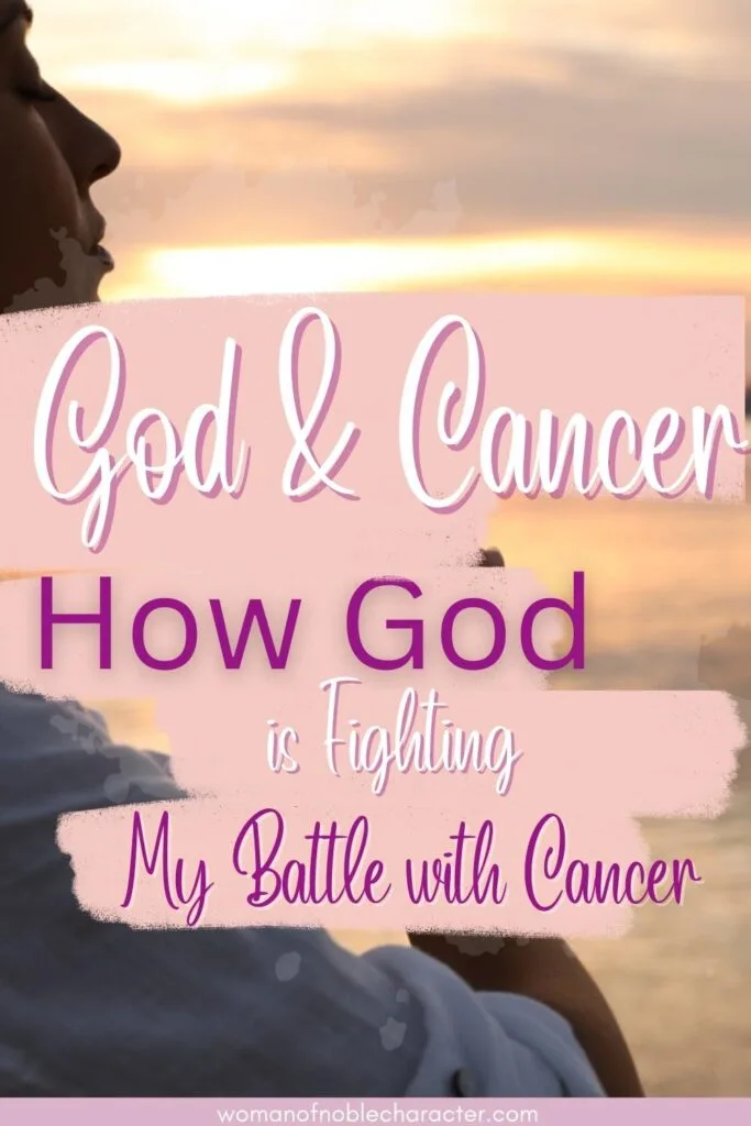 image of woman praying for the post on God and cancer