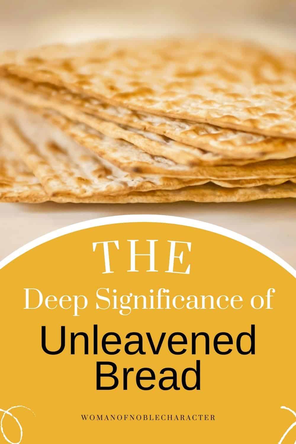 matzah bread for the post on unleavened bread