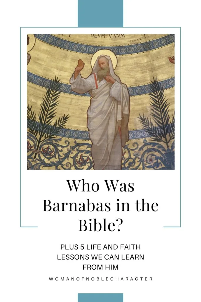 ceiling painting of Barnabas in the Bible