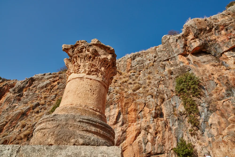 Caesarea Philippi ruins at the Golan, Israel