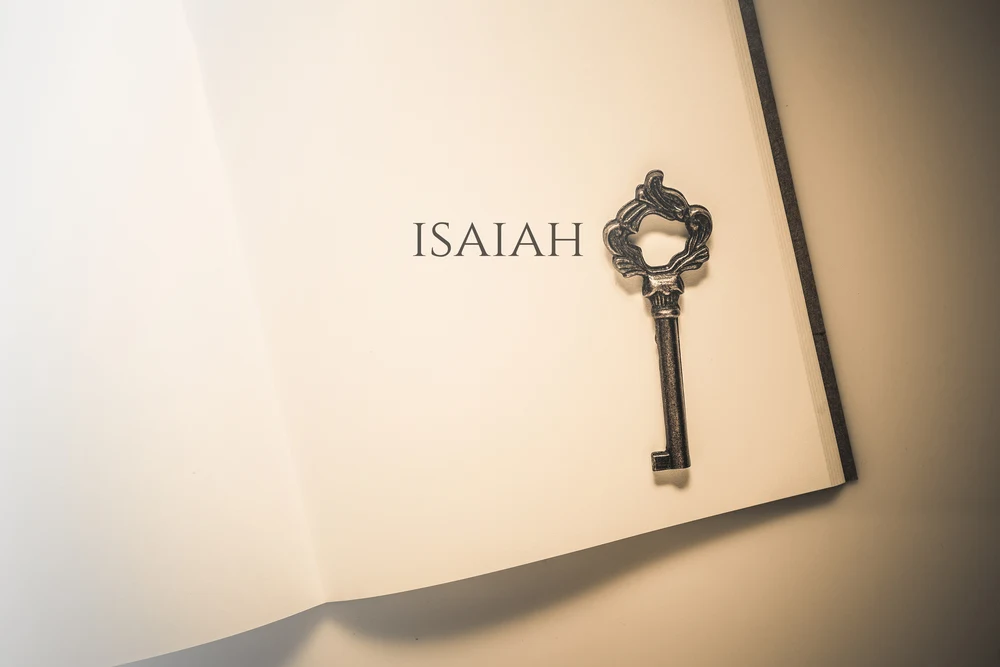 image of title page of Book of Isaiah in the Bible with old key for the poat Isaiah in the Bible and 10 Invaluable Lessons We Can Learn